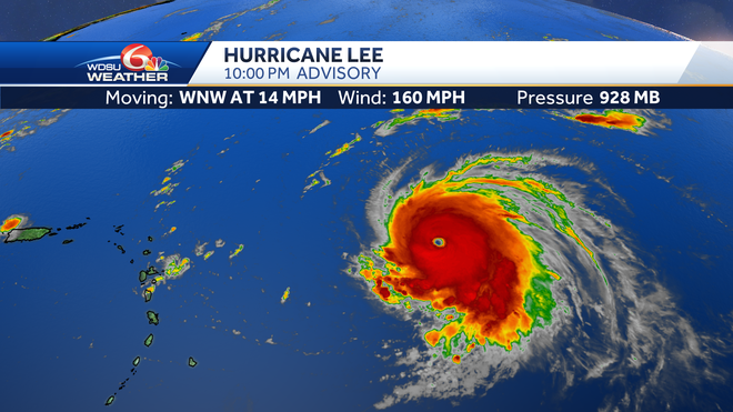 Hurricane Lee Atlantic Major Hurricane