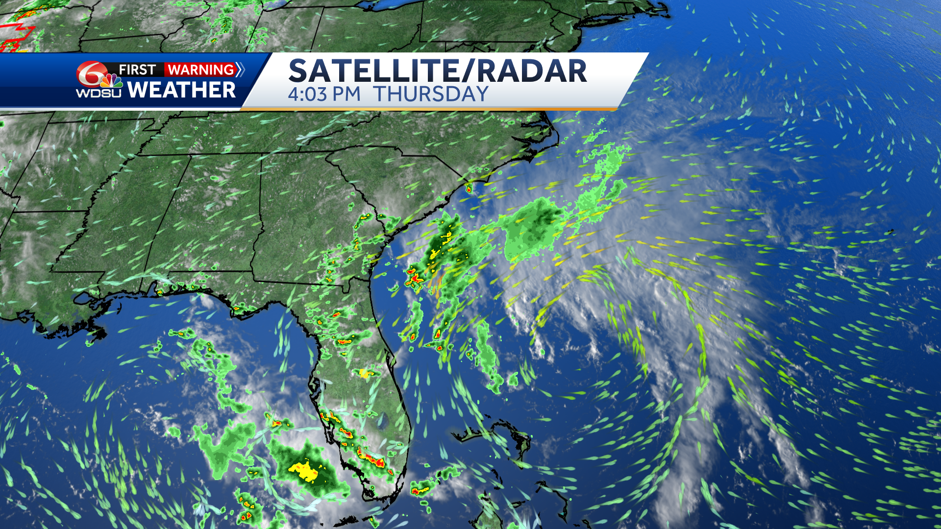 Tropical storm warnings issued as Tropical Cyclone 16 forms off our coast,  ready to push rain over ENC