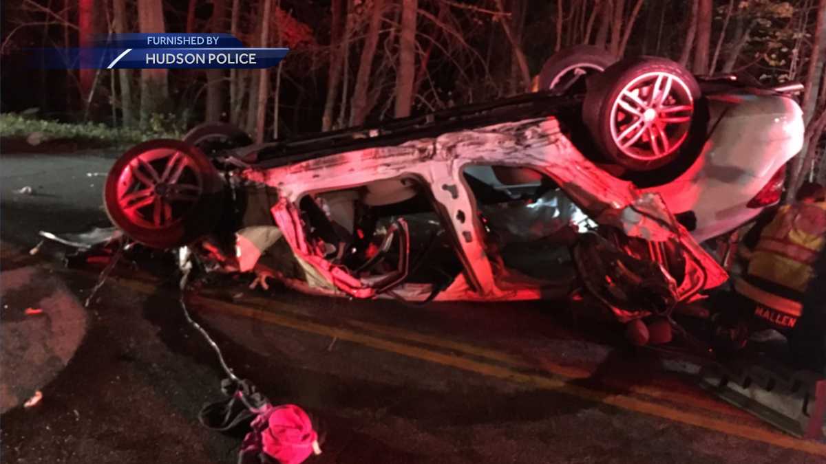 Woman arrested after crash in Hudson