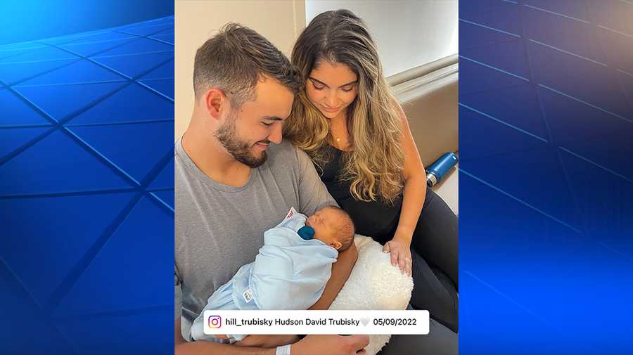 Steelers QB Mitch Trubisky and his wife welcome baby boy