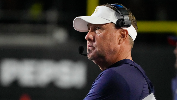 auburn coach hugh freeze stands along the sideline during the second half of the team's ncaa college football game against vanderbilt, nov. 4, 2023, in nashville, tenn. freeze's first full-year recruiting efforts at auburn are paying off. (ap photo/george walker iv, file)