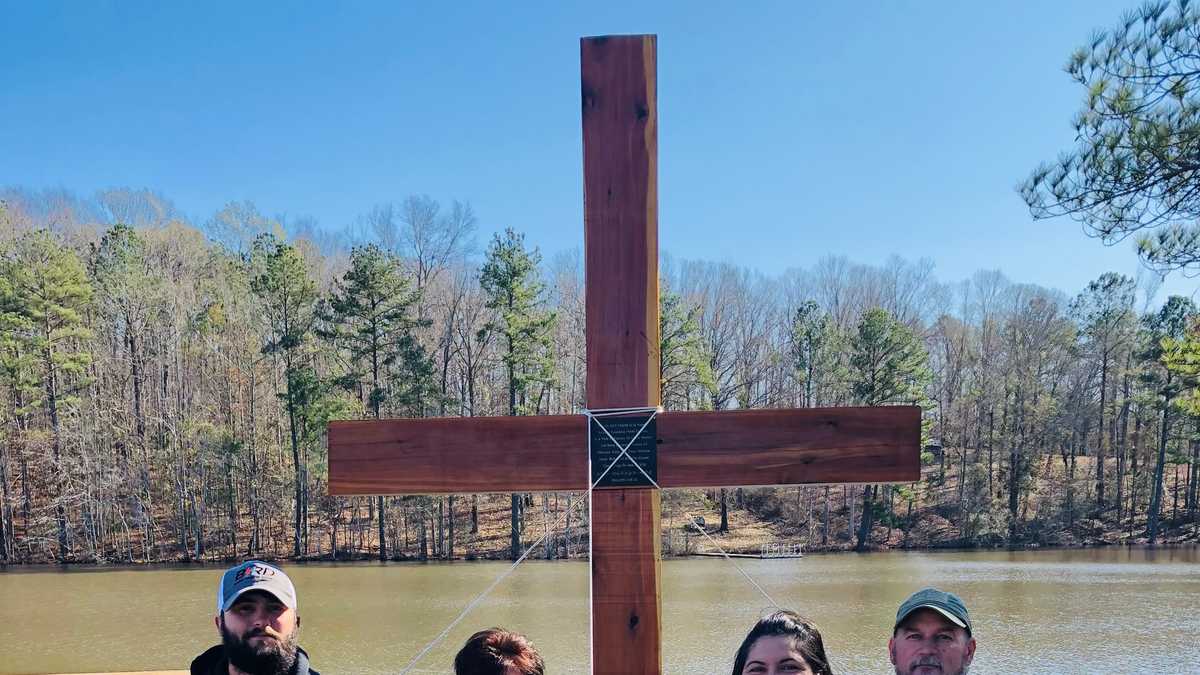 Mother donates hand built cross to the Tallapoosa Girls Ranch