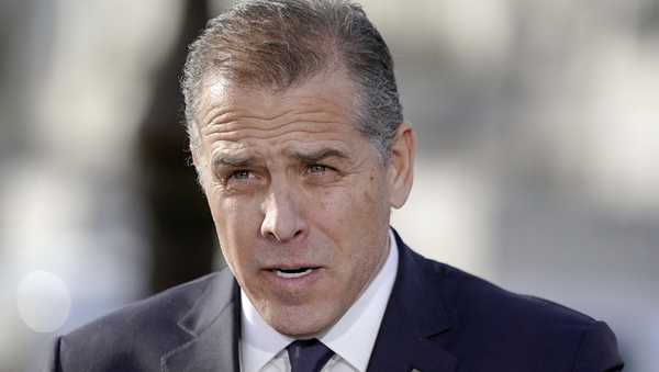 FILE - Hunter Biden, son of President Joe Biden, speaks during a news conference outside the Capitol, Dec. 13, 2023, in Washington.