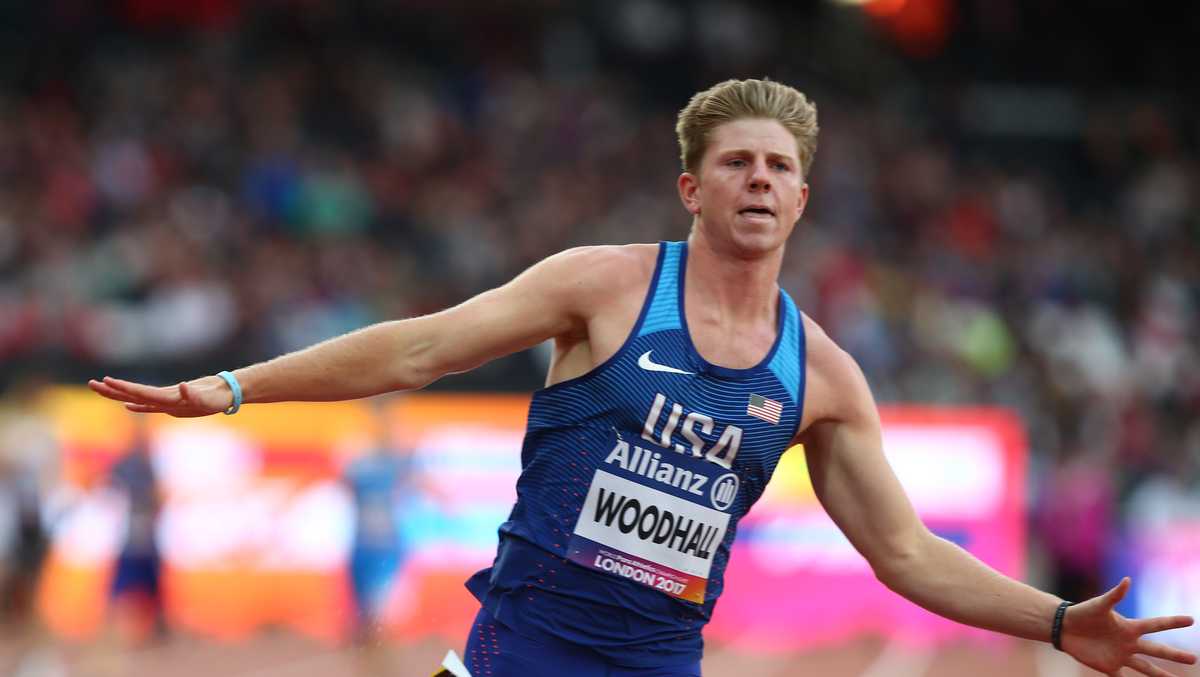 Hunter Woodhall, former Razorback sprinter, competing in Tokyo Paralympics