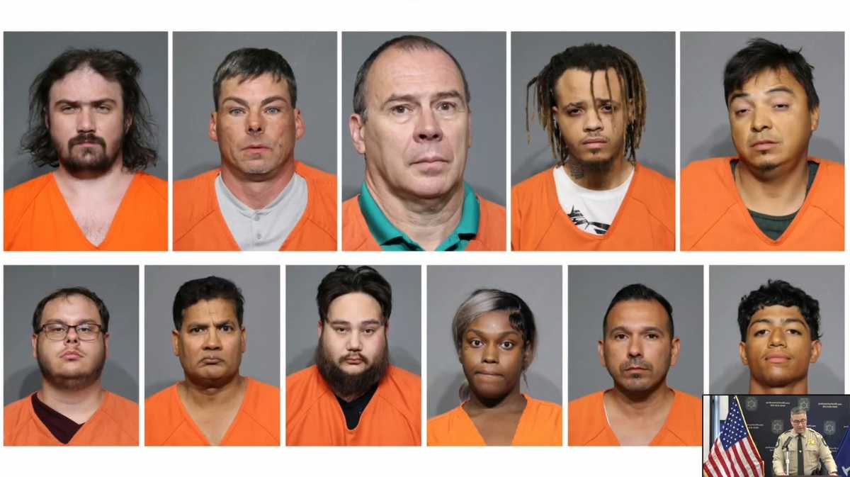 Undercover operation targeting 'child predators' leads to arrests of 10 men, 1 woman