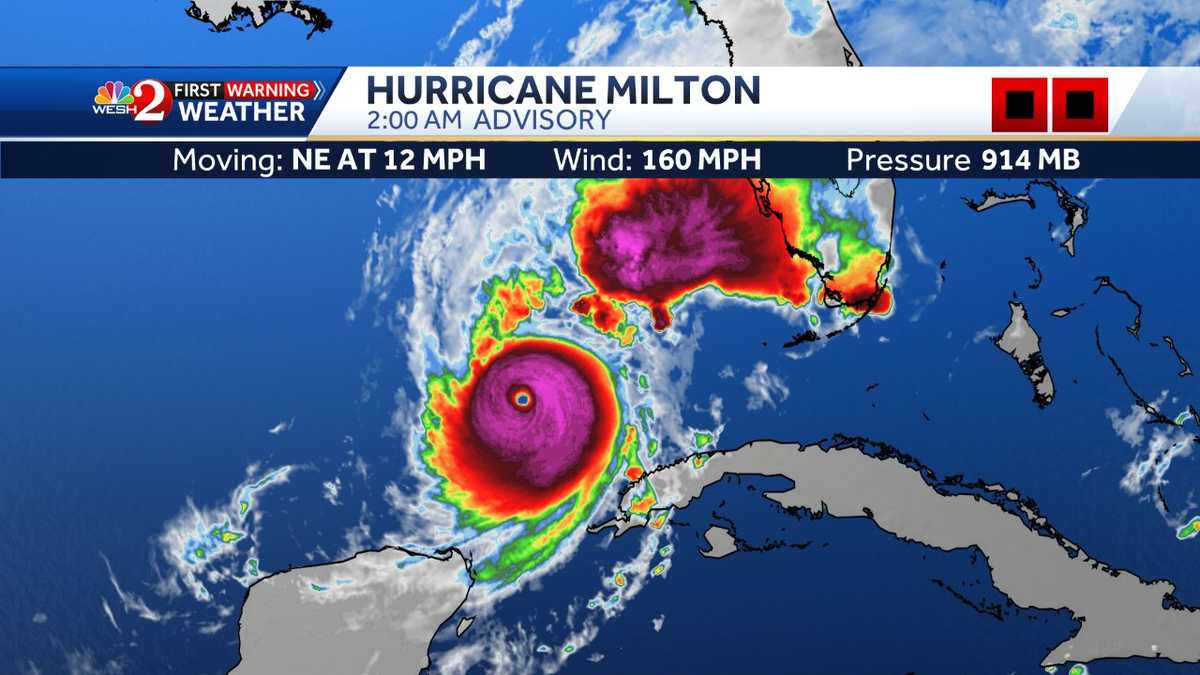 Milton live tracker Latest spaghetti models, path to landfall