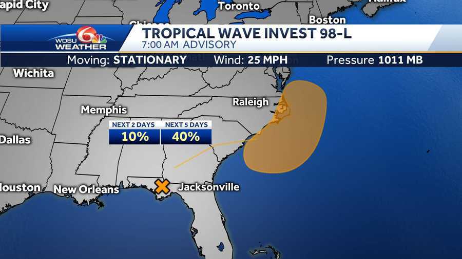 Medium chance tropical development for low once it emerges in the ...