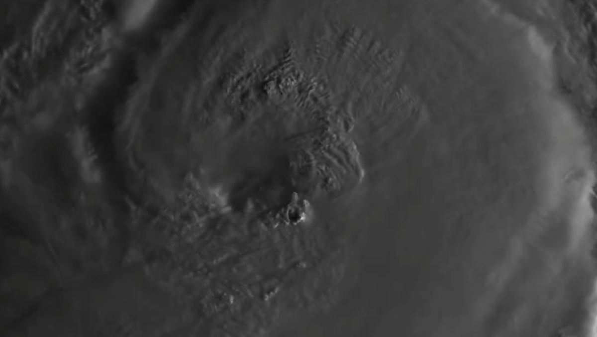 Helene Eye Helene: Watch the sun rise on Hurricane Helene's eye