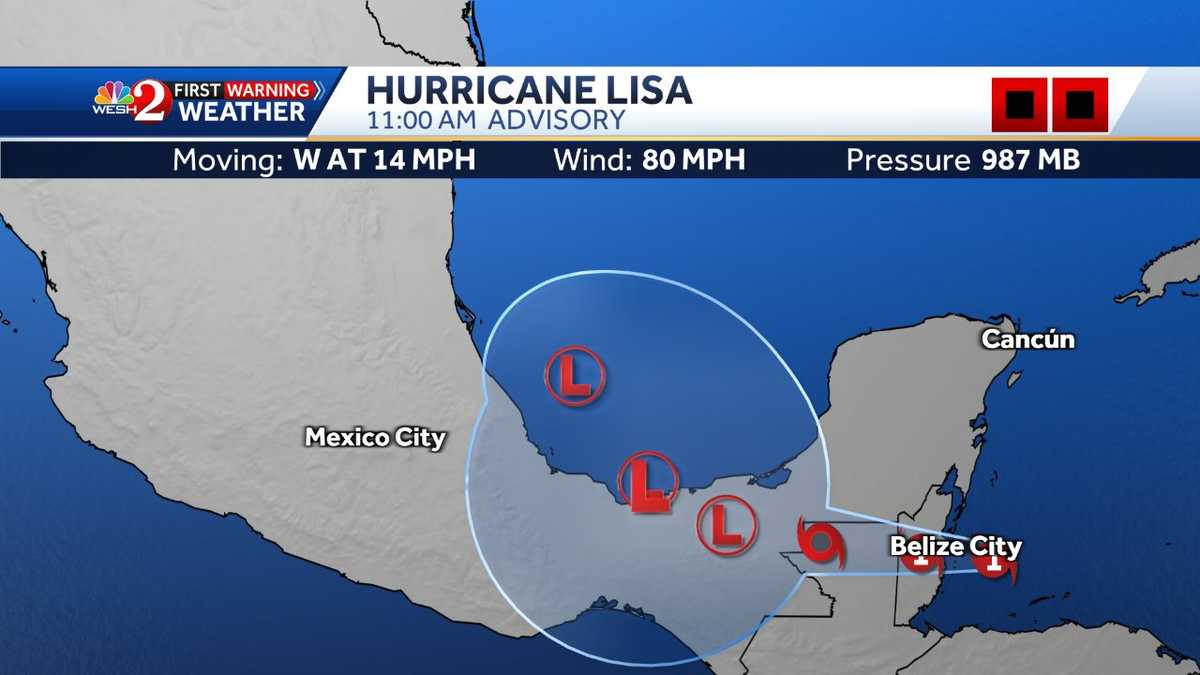 Hurricane Lisa forms - WESH 2 Orlando