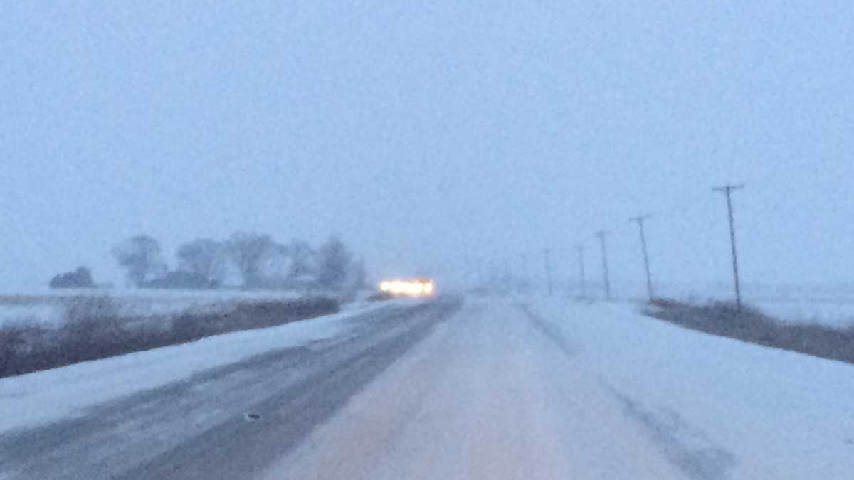 GALLERY Snowfall around the viewing area