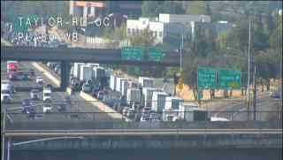 Heavy traffic on Interstate 80 in Roseville after truck fire