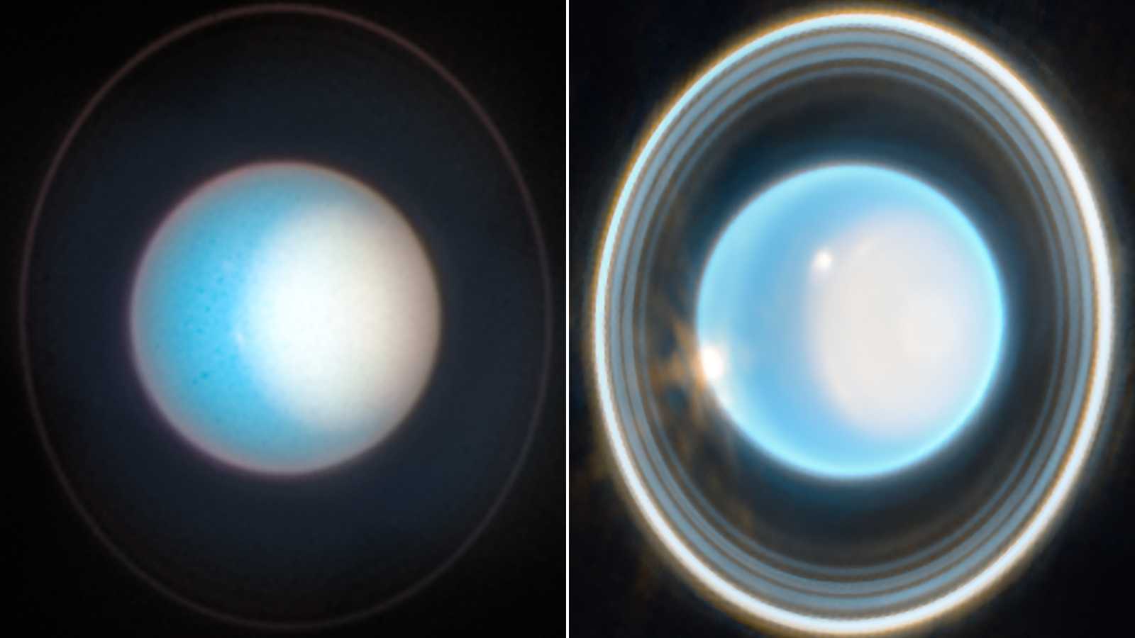 Uranus' elusive rings glow in new telescope heat view - CNET