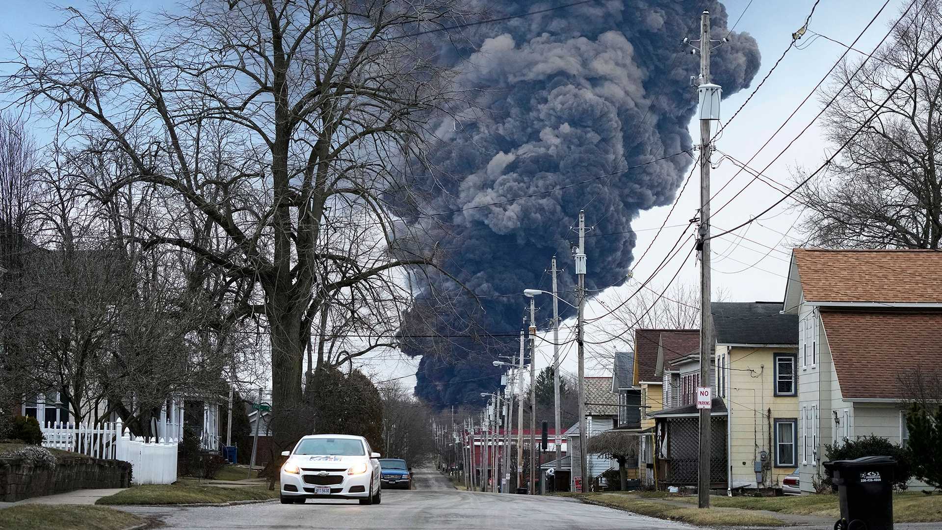 EPA head visits toxic train derailment site in Ohio as residents demand information