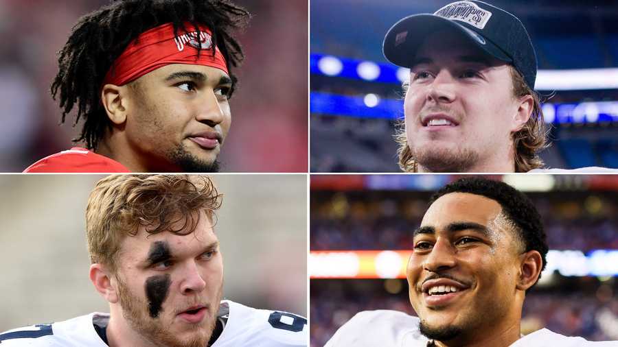Michigan defensive end Aidan Hutchinson, Pittsburgh quarterback Kenny Pickett, Ohio State quarterback C.J. Stroud and Alabama quarterback Bryce Young were announced as the four finalists in the running for college football's top individual award, the Heisman Memorial Trophy.