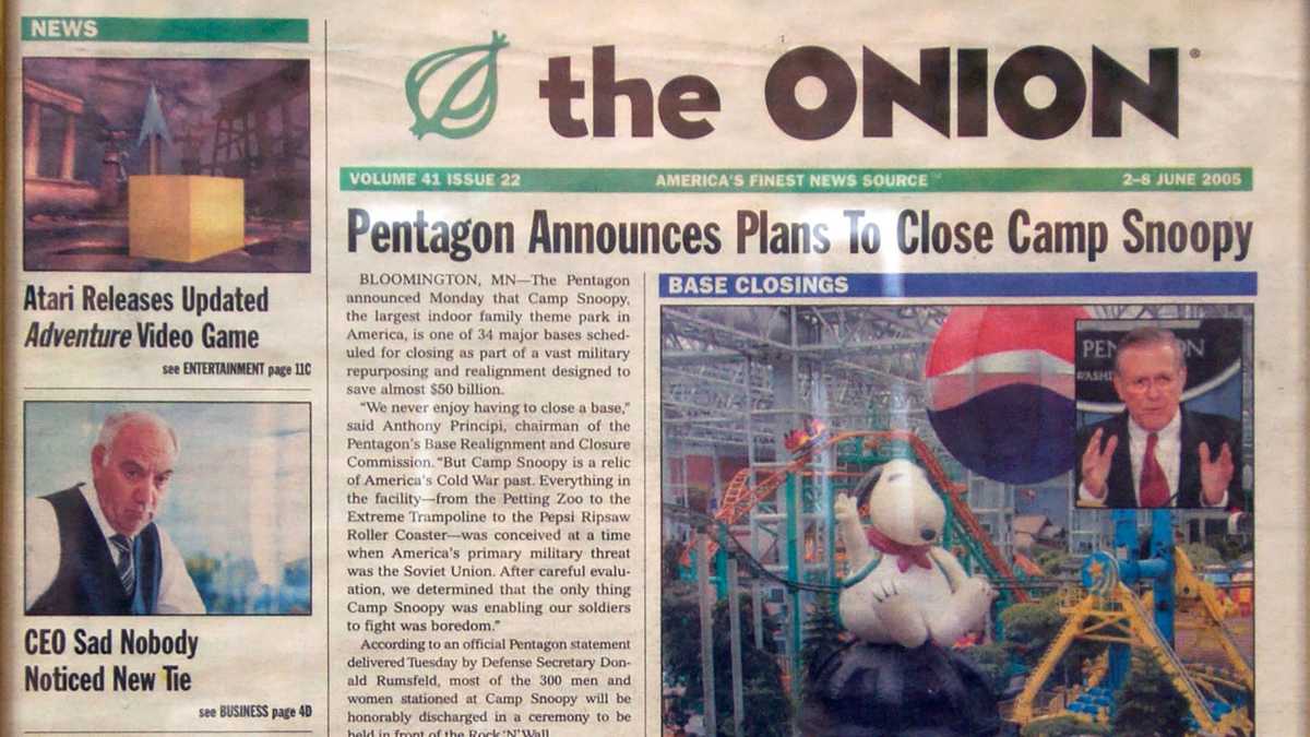 The Onion files brief telling the Supreme Court that satire is no laughing matter