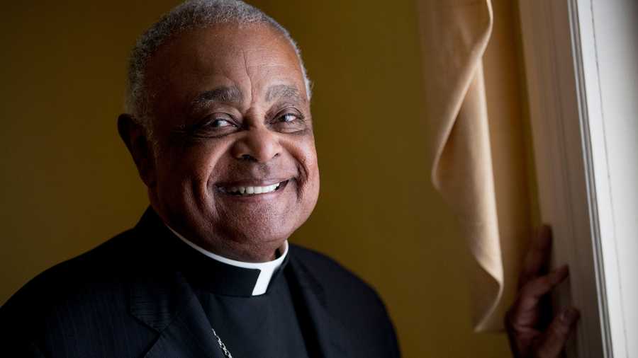 This Sunday, June 2, 2019, file photo shows Washington D.C. Archbishop Wilton Gregory posed for a portrait following mass at St. Augustine Church in Washington.