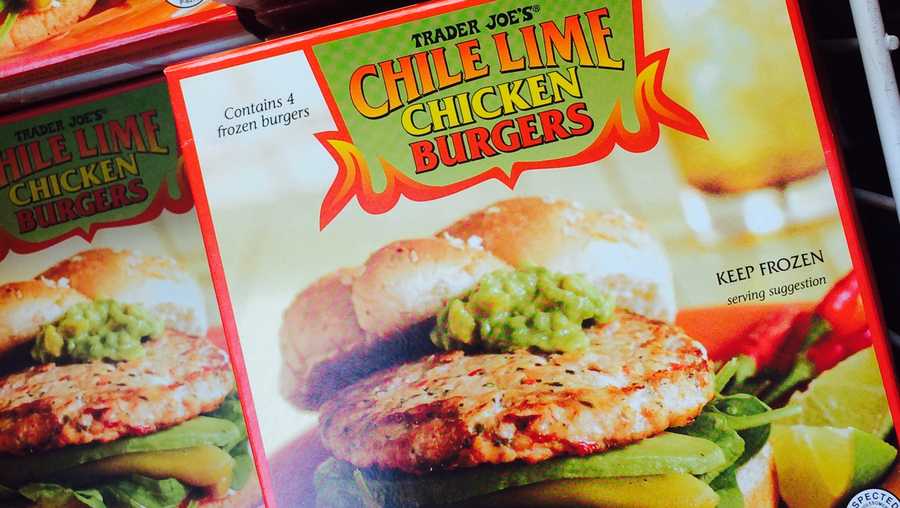 Roughly 100,000 pounds of raw ground chicken patty products, mostly sold at Trader Joe's, are being recalled.