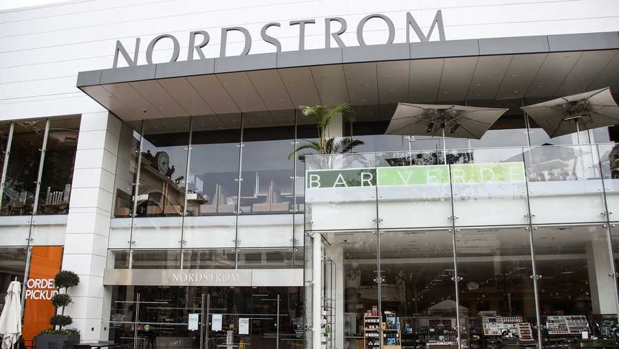 A view of the Nordstrom store at The Grove Los Angeles on March 31, 2020 in Beverly Grove, Los Angeles, California, United States.