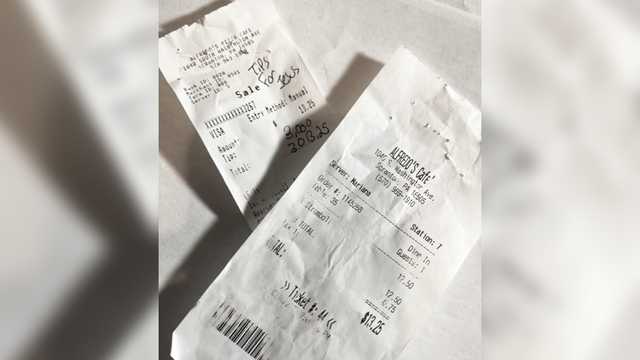 A Pennsylvania waitress receives a $3,000 tip - Vimarsana News