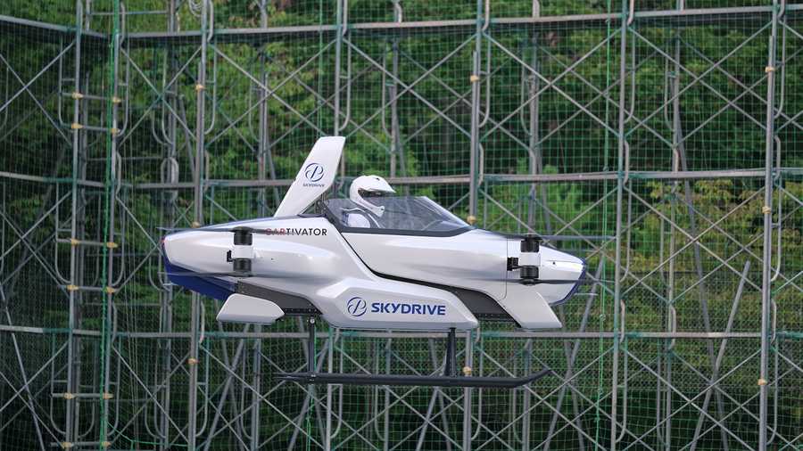 A Japanese company has announced the successful test drive of a flying car.