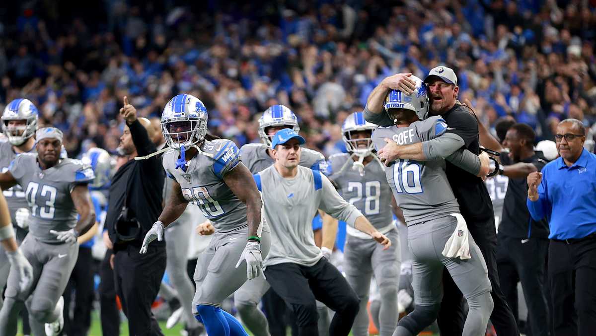 Detroit Lions end 15-game winless run and pay tribute to Michigan school  shooting victims