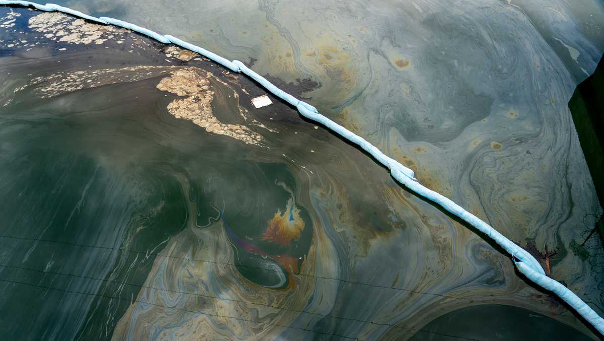 A 13inch tear in a pipe was likely the source of a California oil