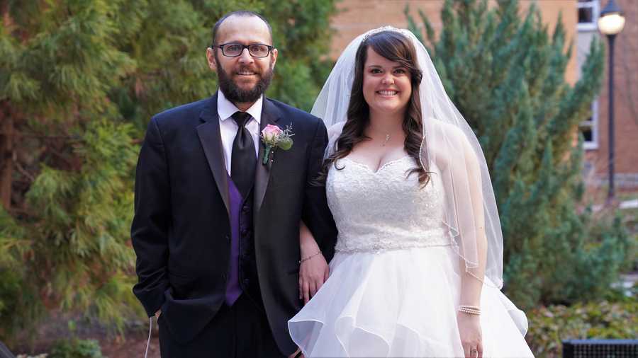 Gus and Rachel Jiménez said "I do" on Sunday, Feb. 23 at Wilmington Hospital in Delaware.