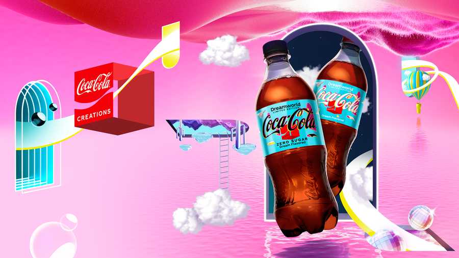 coca-cola's new flavor is inspired by dreams.