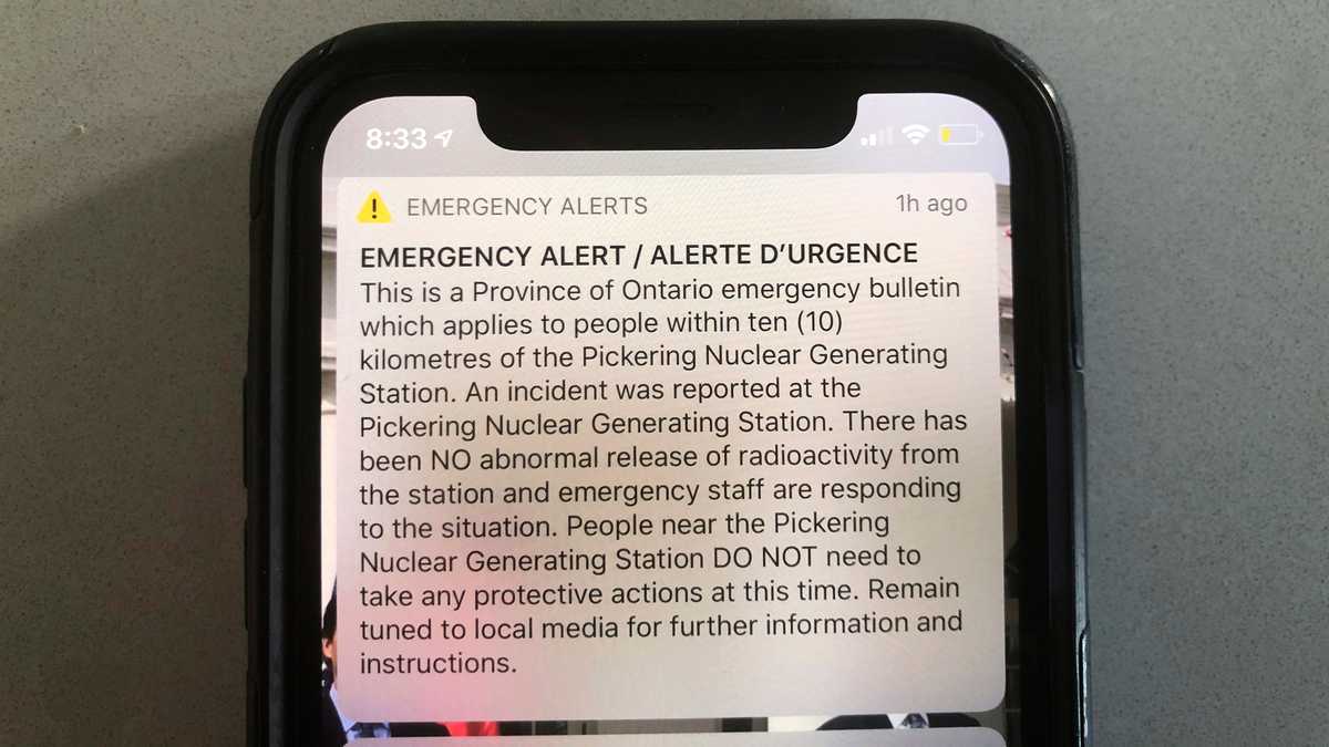 Project Helius Alert Canadians received an emergency alert about a nuclear power plant ...