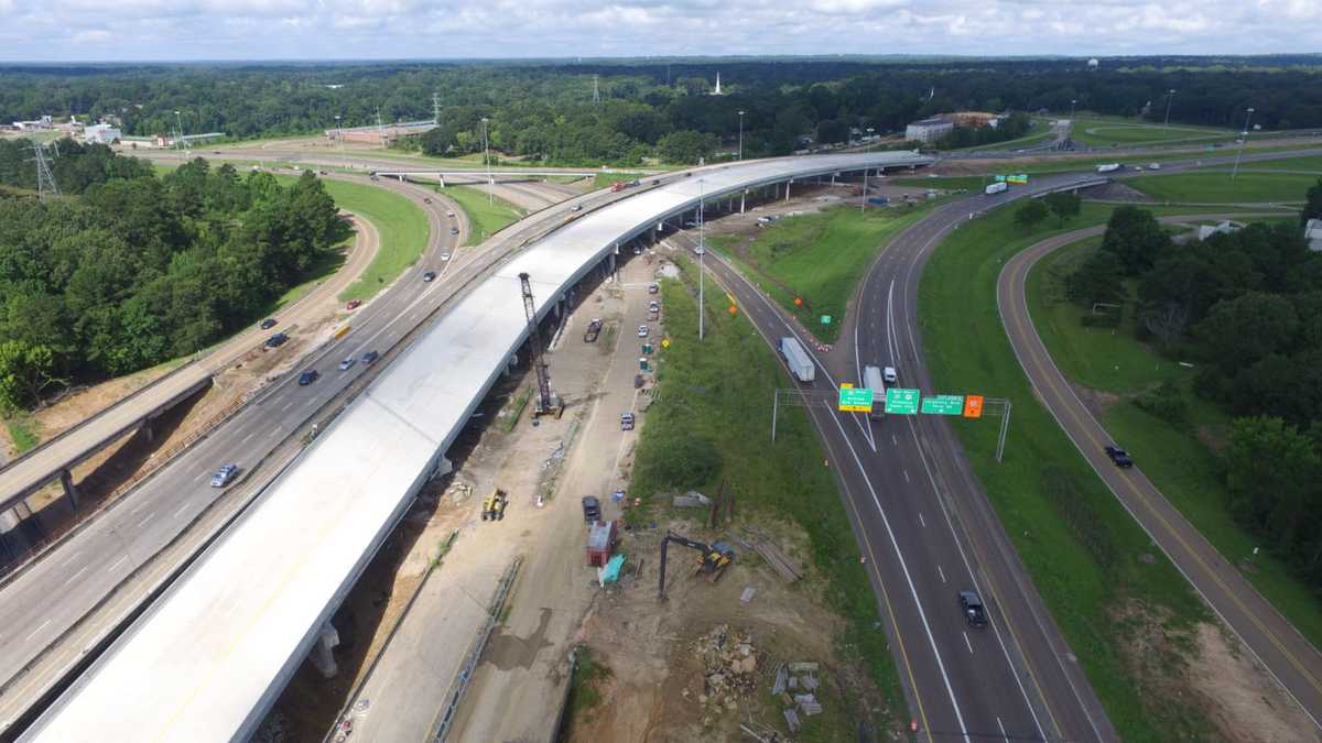 New I-20 bridge open to traffic in Jackson