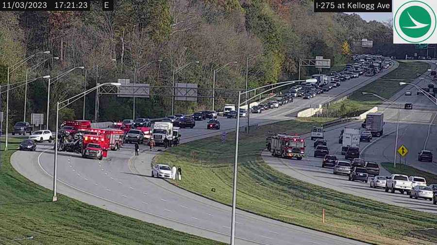 Traffic reopened after crash on I275 near Kellogg Avenue