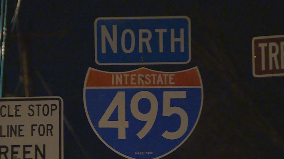 Power lines fall on I-495 in Chelmsford, closing highway in both directions