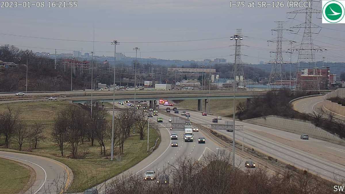 Crews on scene of crash on I75S near Galbraith, lane is blocked