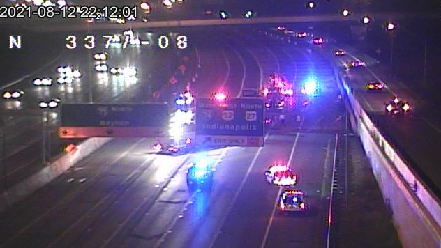 1 dead in fiery three-car crash on Interstate 75 in Cincinnati