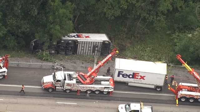 Tractor-trailer in rollover crash on Interstate 79 - Vimarsana News