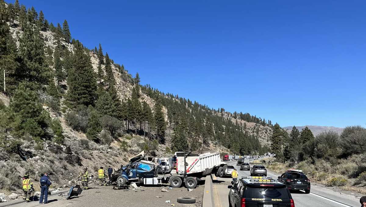 I-80 reopens after big rig overturned near Nevada state line