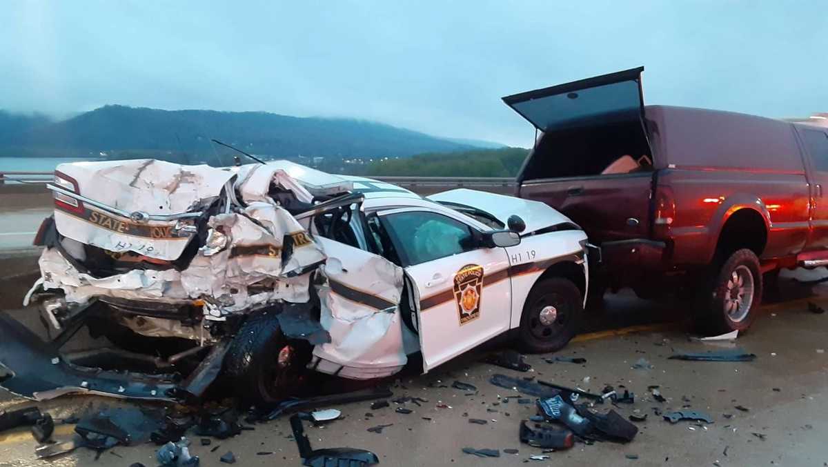 Update: Driver identified in crash involving trooper on I-81