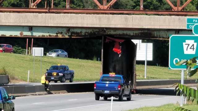 Interstate 83 in York County shut down after truck hits overpass - Vimarsana News