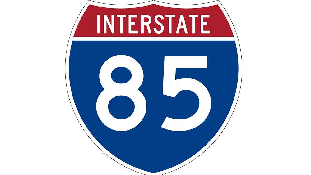 South Carolina: Lane shift on I-85 in Spartanburg County