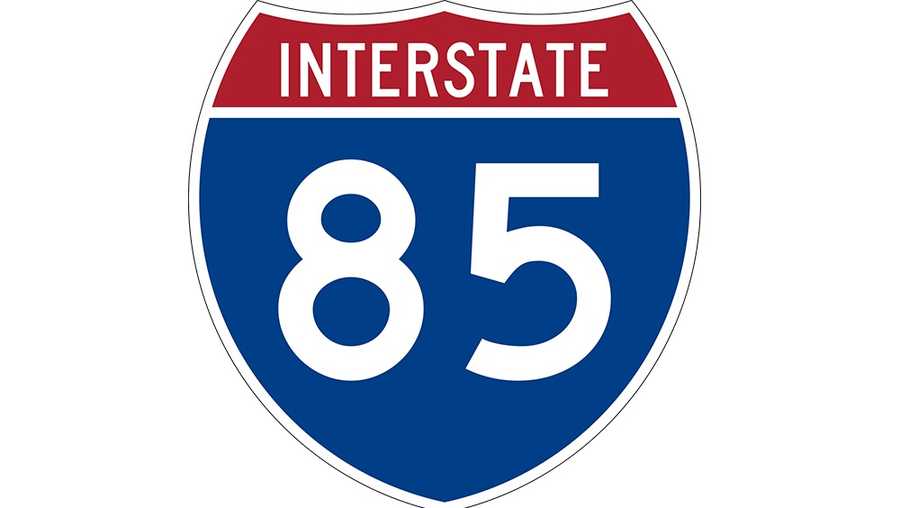 interstate 85 sign
