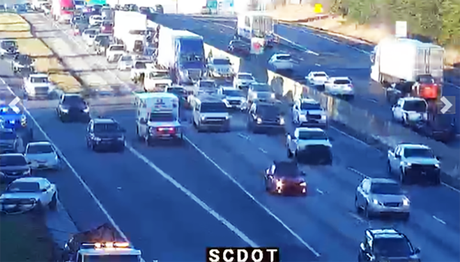 South Carolina: Crash on I-85 slows traffic near airport