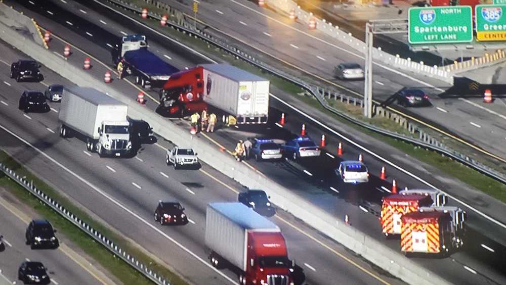 I-85 reopens after tractor trailer crash during rush hour