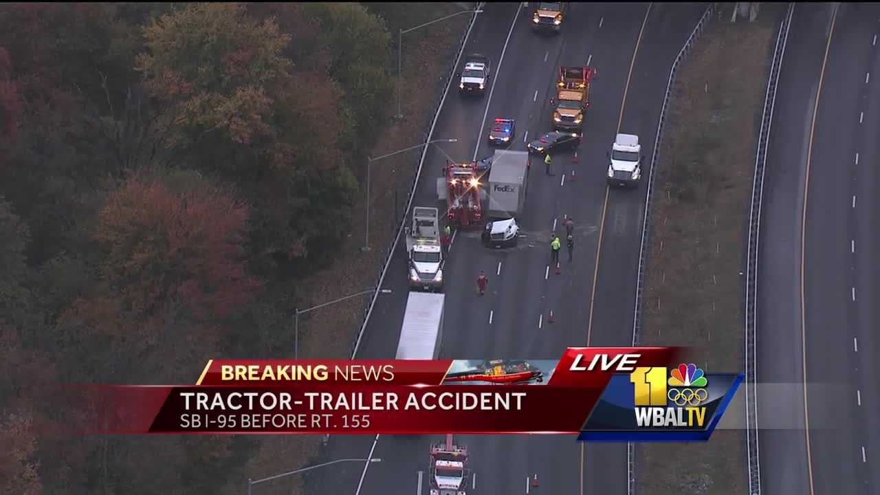 All SB I-95 Lanes Reopened After Crash Near Tydings Memorial Bridge In ...