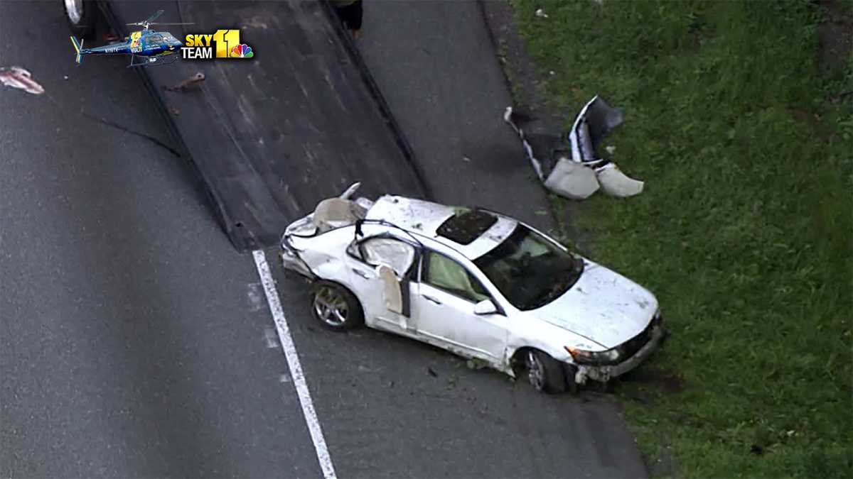 Juvenile flown to hospital after crash shuts I-95 in Belcamp