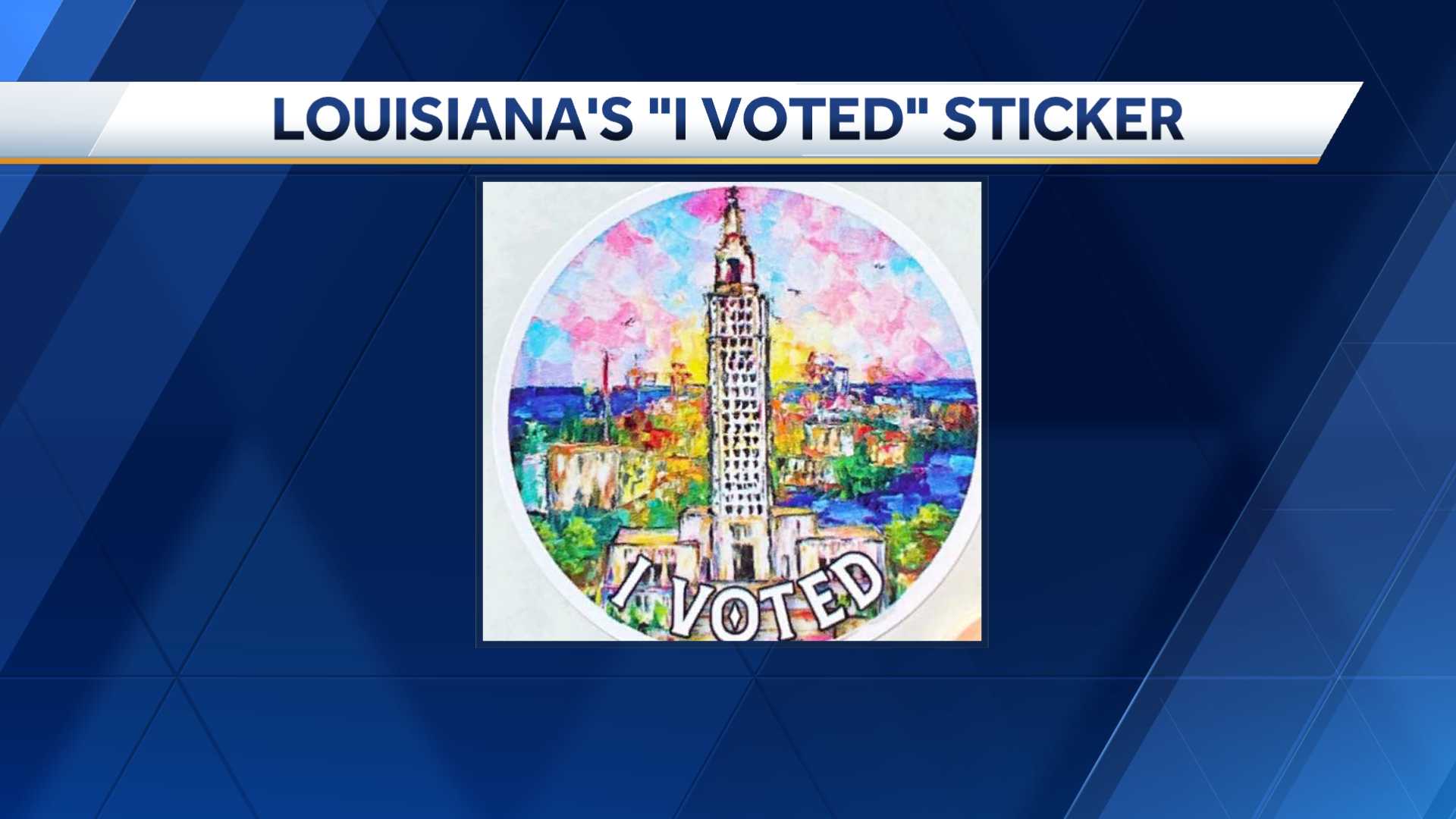 Louisiana I Voted Sticker Jefferson Parish Artist   I Voted Sticker 0390 1667926510 