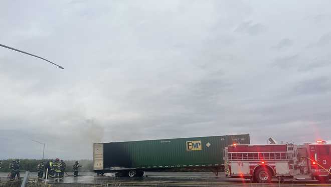 Big rig fire halts traffic on Interstate 5 near SMF