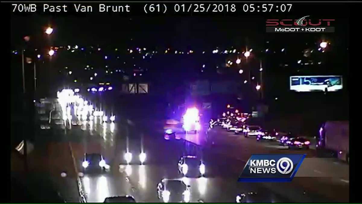 Eastbound I-70 reopens at Van Brunt Boulevard after crash early Thursday