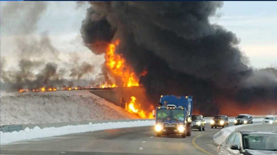 Interstate 73 fuel tanker crash