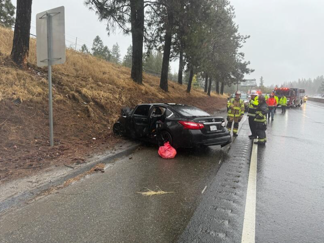 accidente I-80 en el condado de Placer