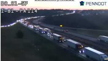 Tractor-trailer goes off I-81 in Cumberland County, Pa. - Vimarsana News